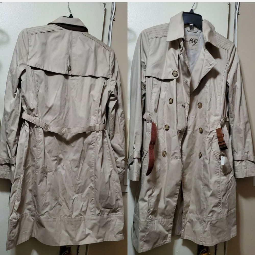 MNG BY MANGO Brown Khaki Trench Coat Light Weight
